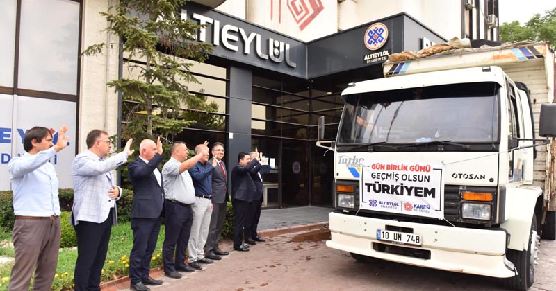  ALTIEYLÜL VE KARESİ’DEN YARDIM TIRI