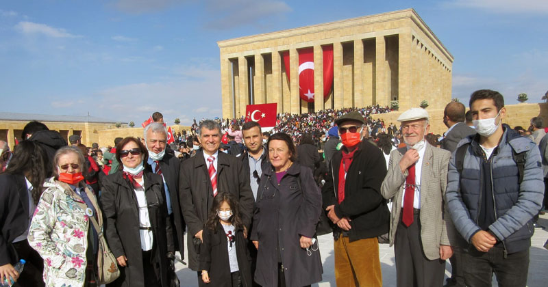 HER ULUSAL BAYRAMDA OLDUĞU GİBİ YİNE ANITKABİR’DE BULUŞTULAR