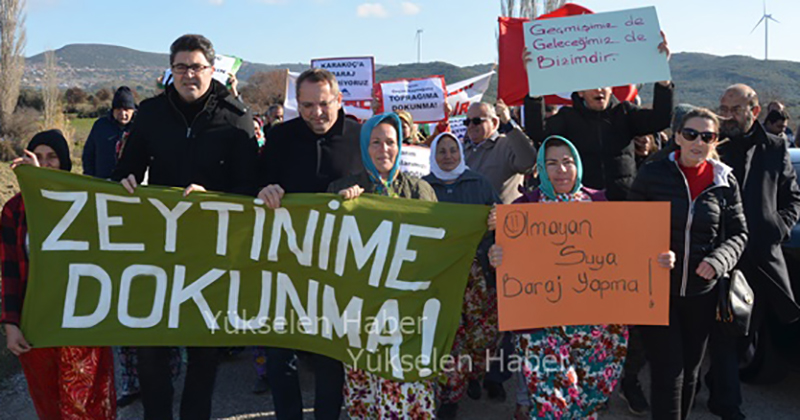 “BÜYÜKŞEHİR ZEYTİNLİKLERİN ÖLÜM FERMANINI SAVUNUYOR”