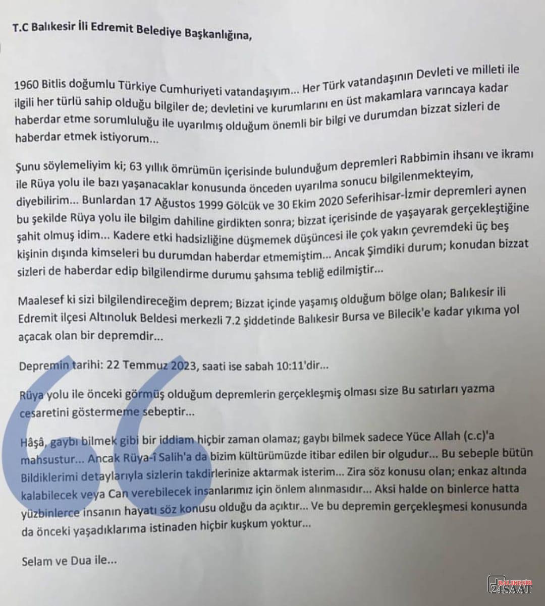 “PANİK” YARATAN ‘DEPREM OLACAK’ DİLEKÇESİ SONRASI PEŞ PEŞE AÇIKLAMALAR ...