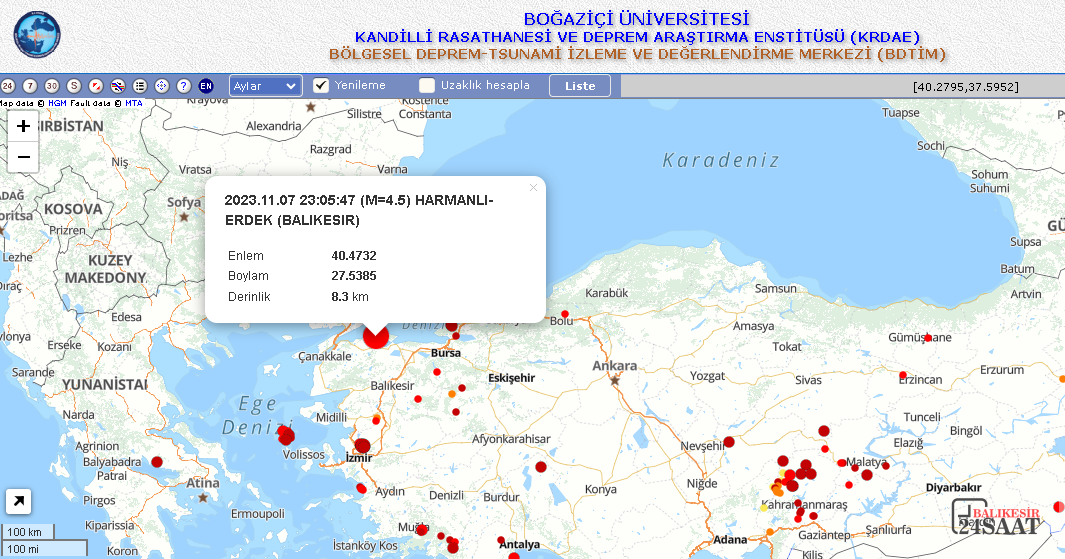 Erdek Deprem