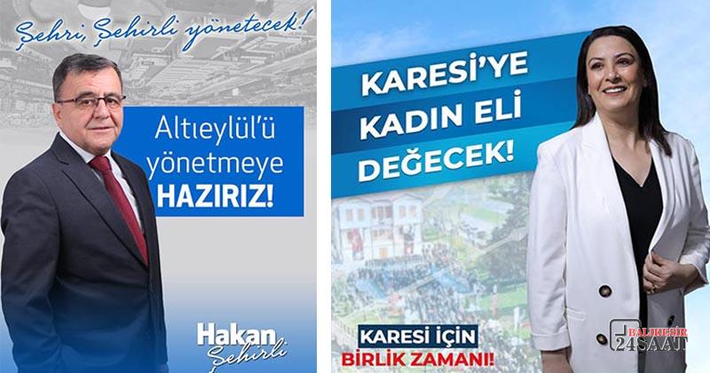 ALTIEYLÜL’DE ŞEHİRLİ, KARESİ’DE AKGÜL